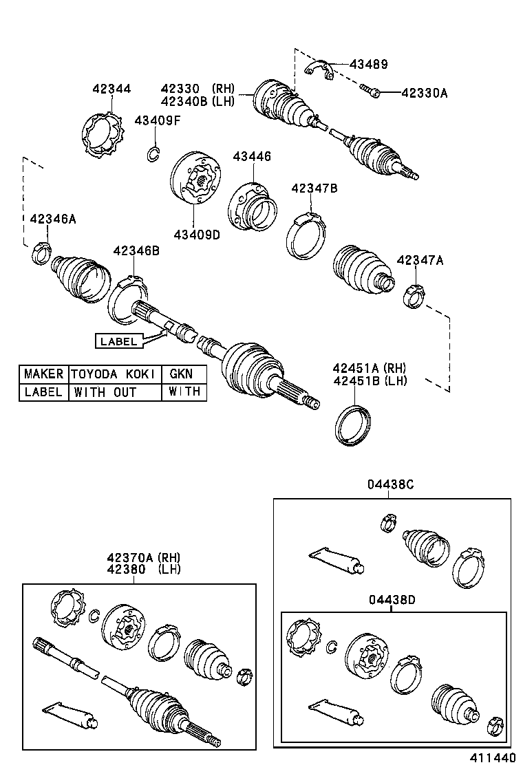 Rear Axle Shaft Hub
