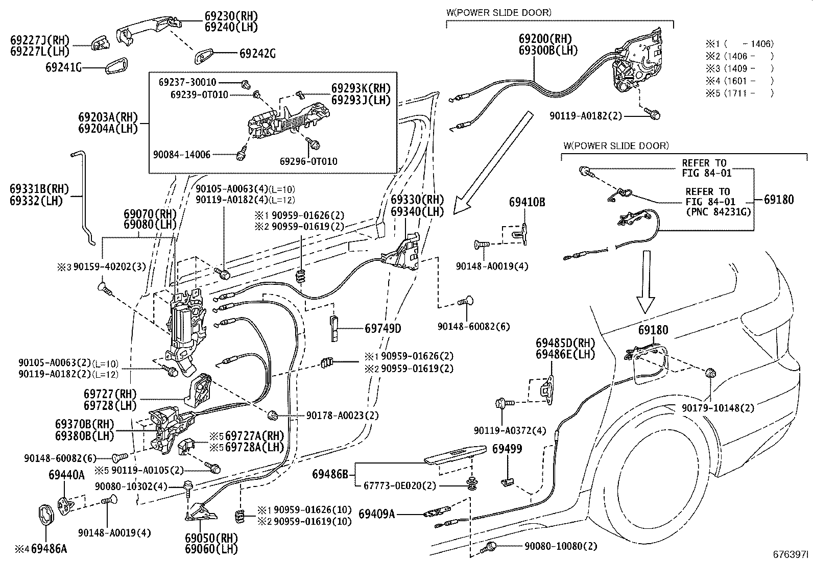 Rear Door Lock & Handle