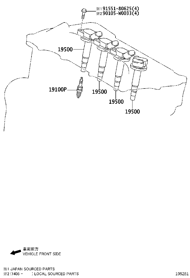 Ignition Coil Spark Plug Glow Plug
