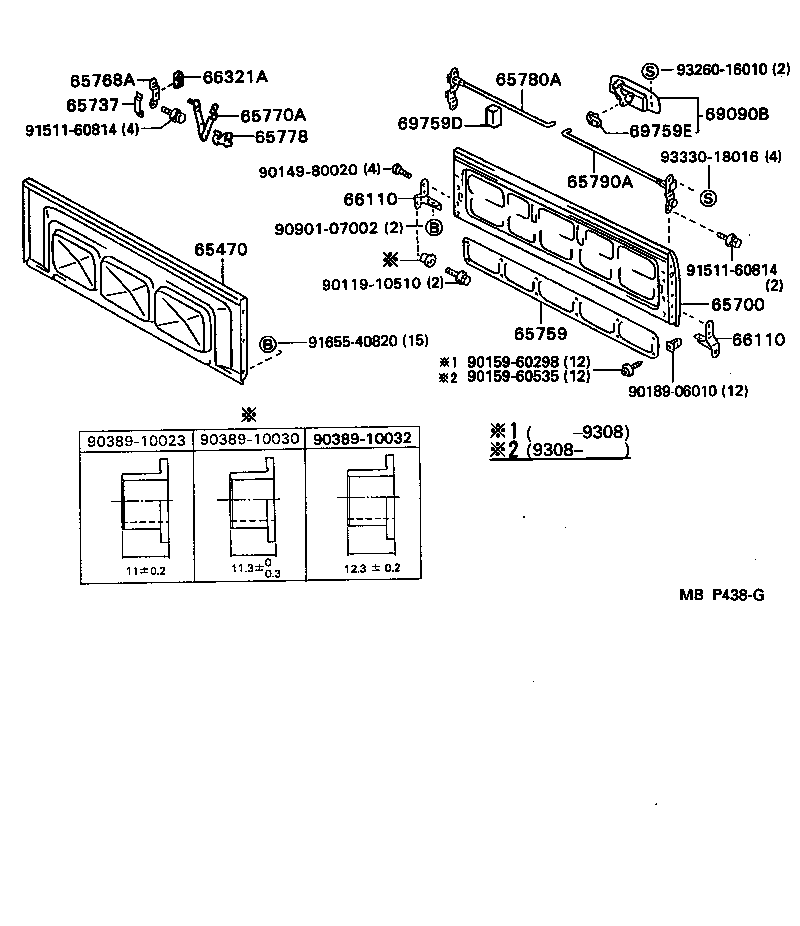 Rear Body Guard Frame Tail Gate