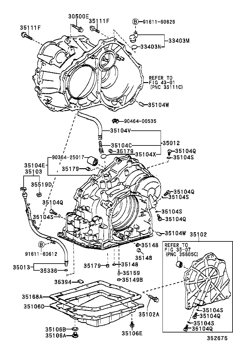 Transmission Case & Oil Pan