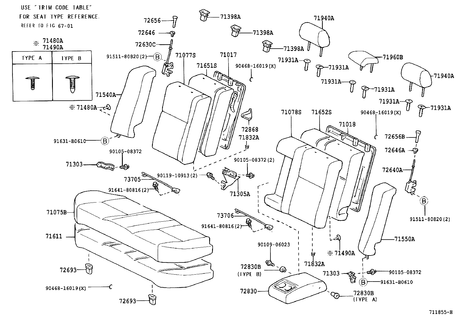 Rear Seat & Seat Track