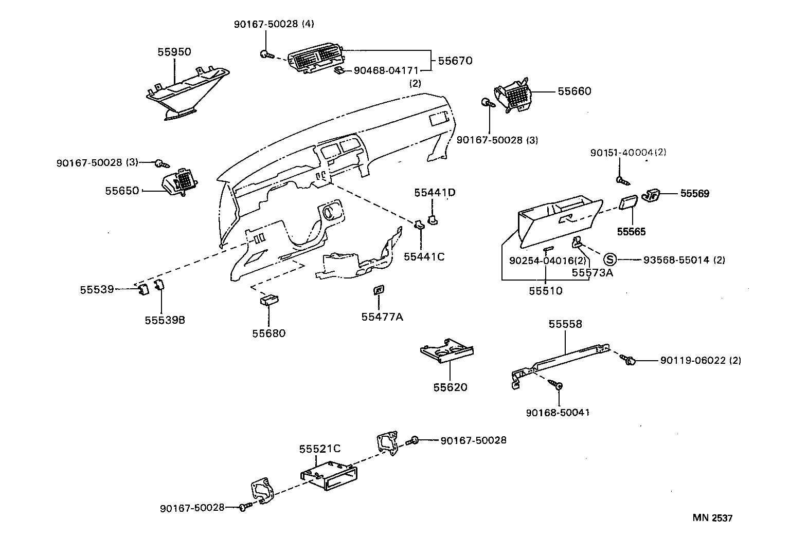 Instrument Panel Glove Compartment