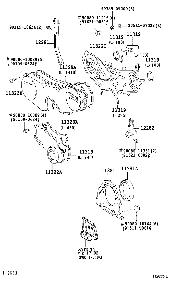 Timing Gear Cover & Rear End Plate