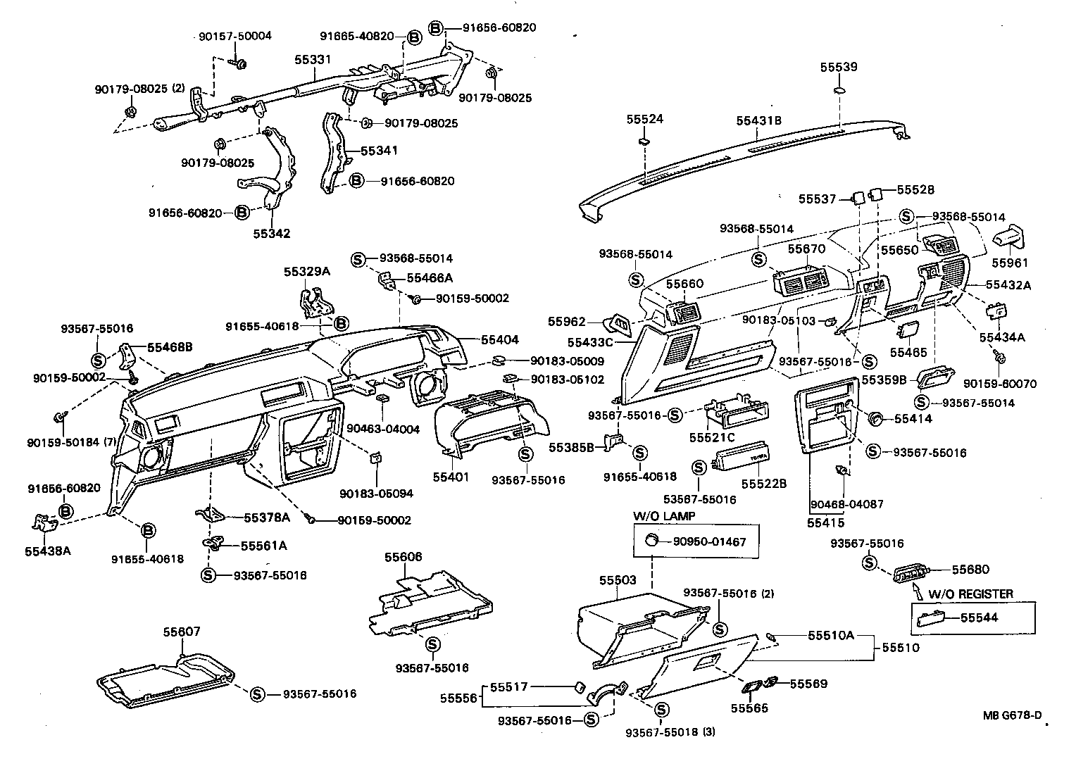 Instrument Panel Glove Compartment