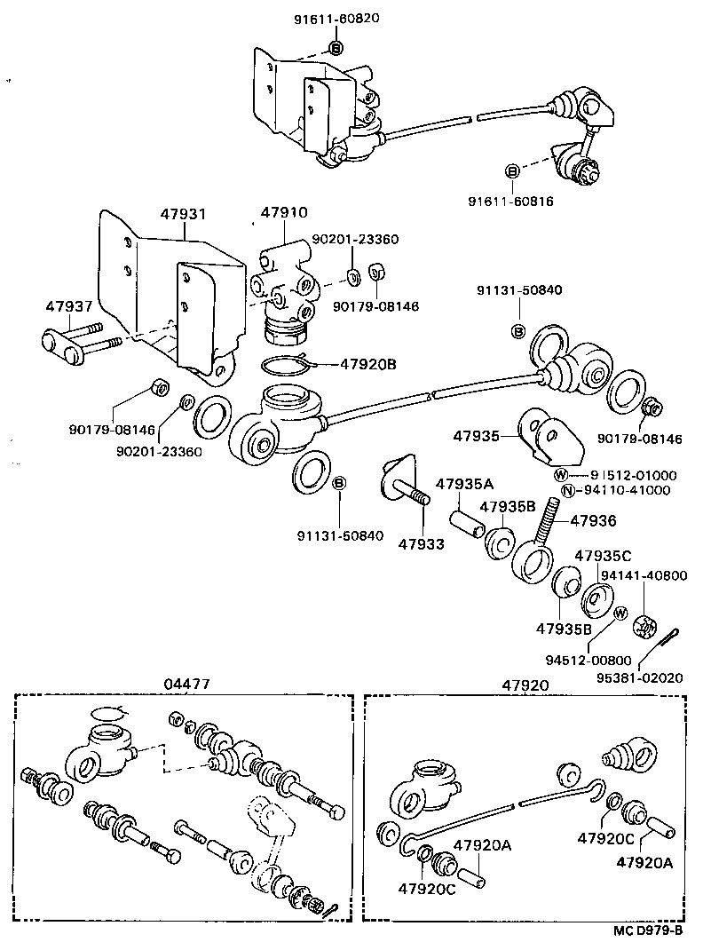 Abrazadera del tubo de freno