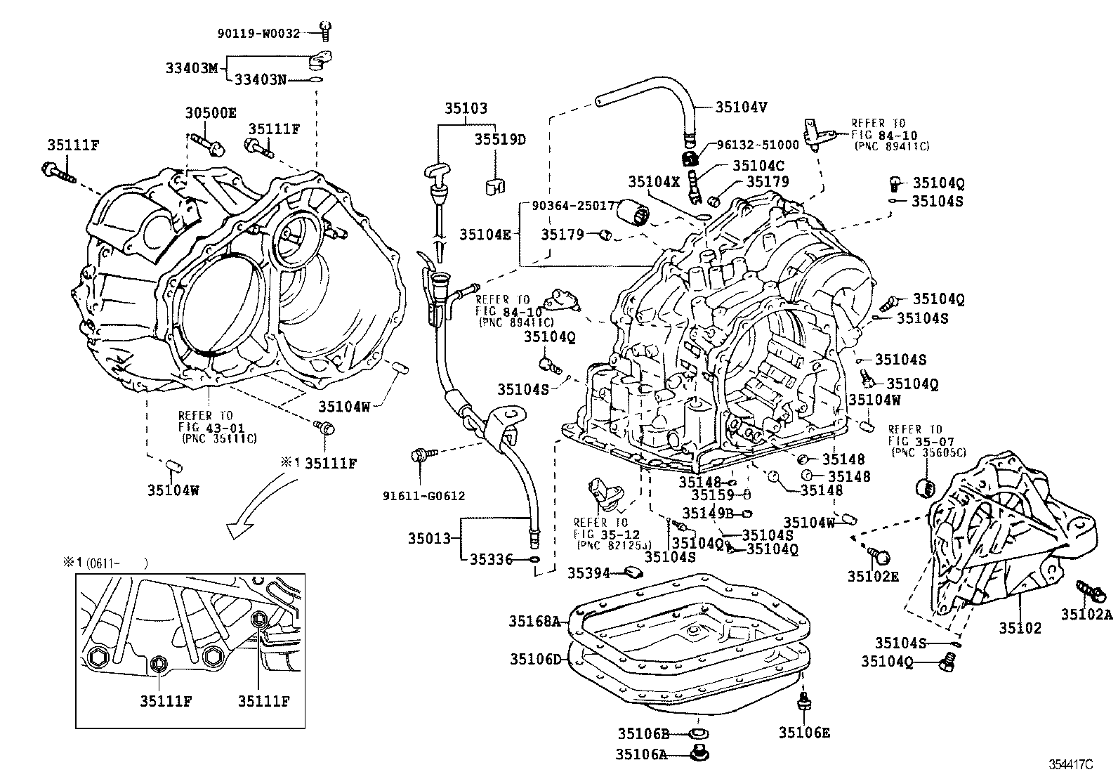 Transmission Case & Oil Pan