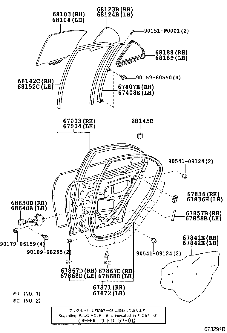 Rear Door Panel & Glass