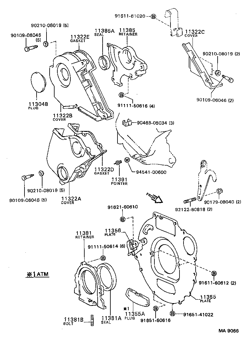 Timing Gear Cover & Rear End Plate