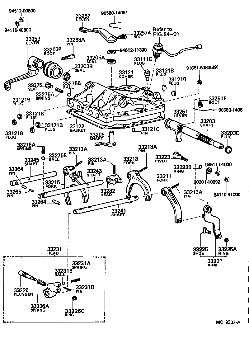 Gear Shift Fork Lever Shaft