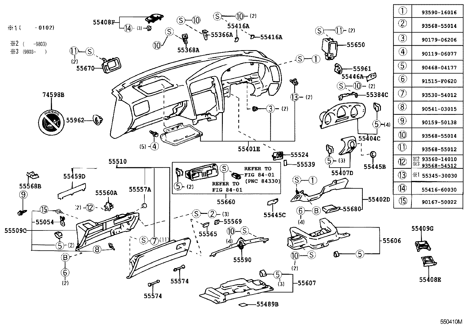 Instrument Panel Glove Compartment
