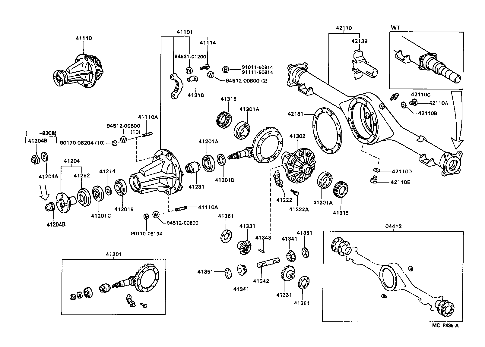 Rear Axle Housing Differential