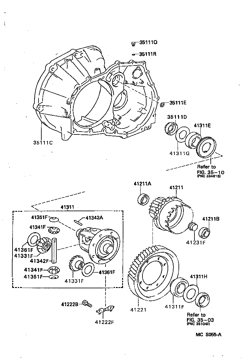 Front Axle Housing & Differential