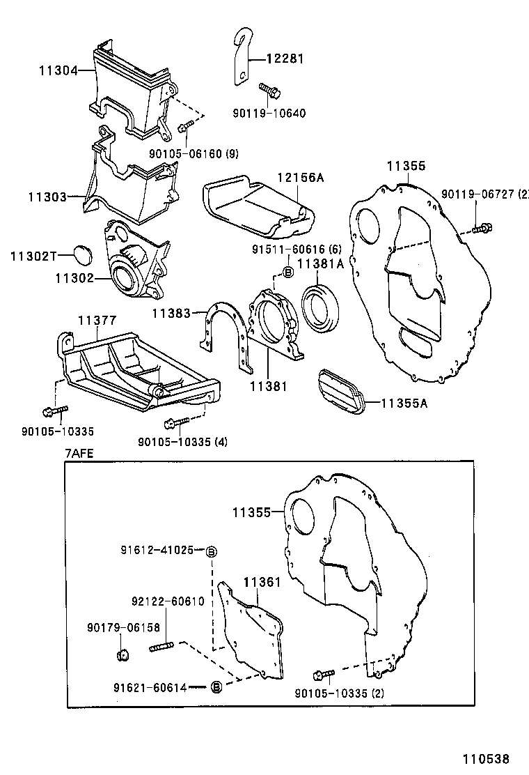 Timing Gear Cover & Rear End Plate