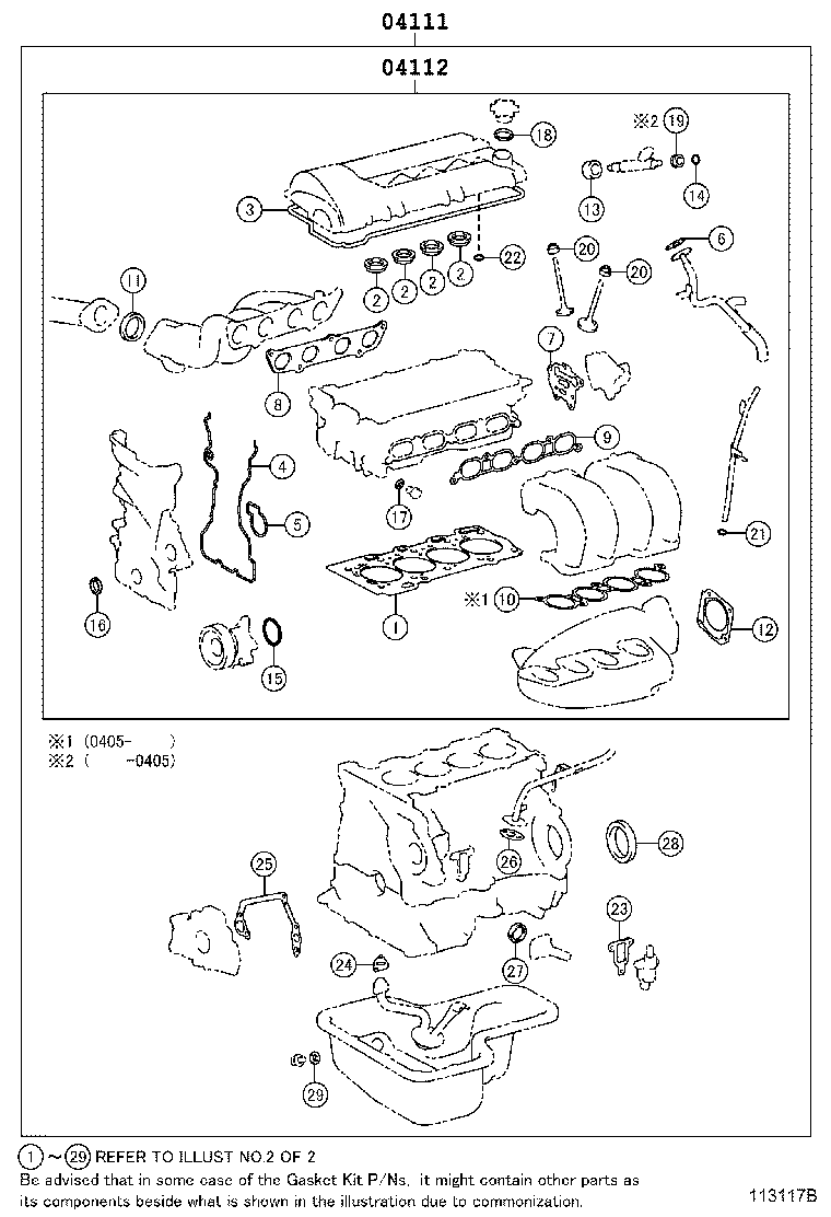 Engine Overhaul Gasket Kit