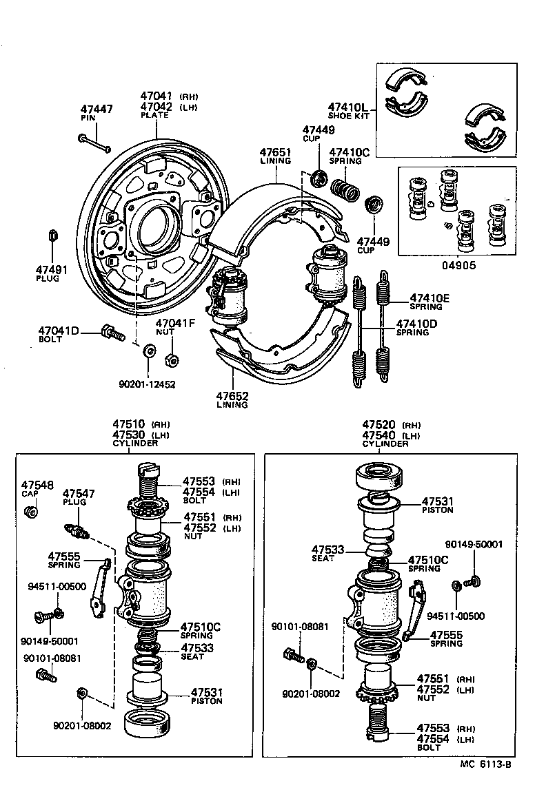 Front Drum Brake Wheel Cylinder