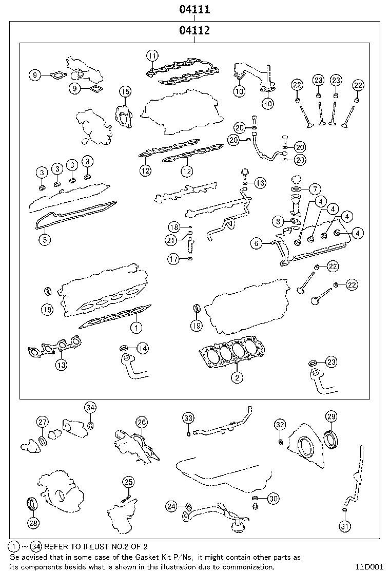 Engine Overhaul Gasket Kit