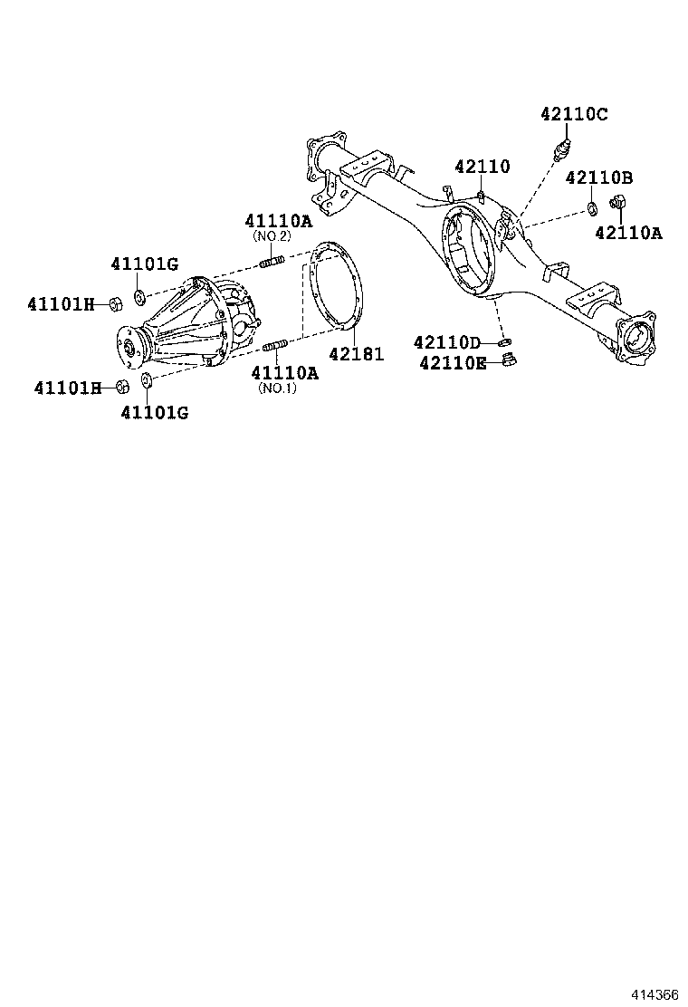 Rear Axle Housing Differential