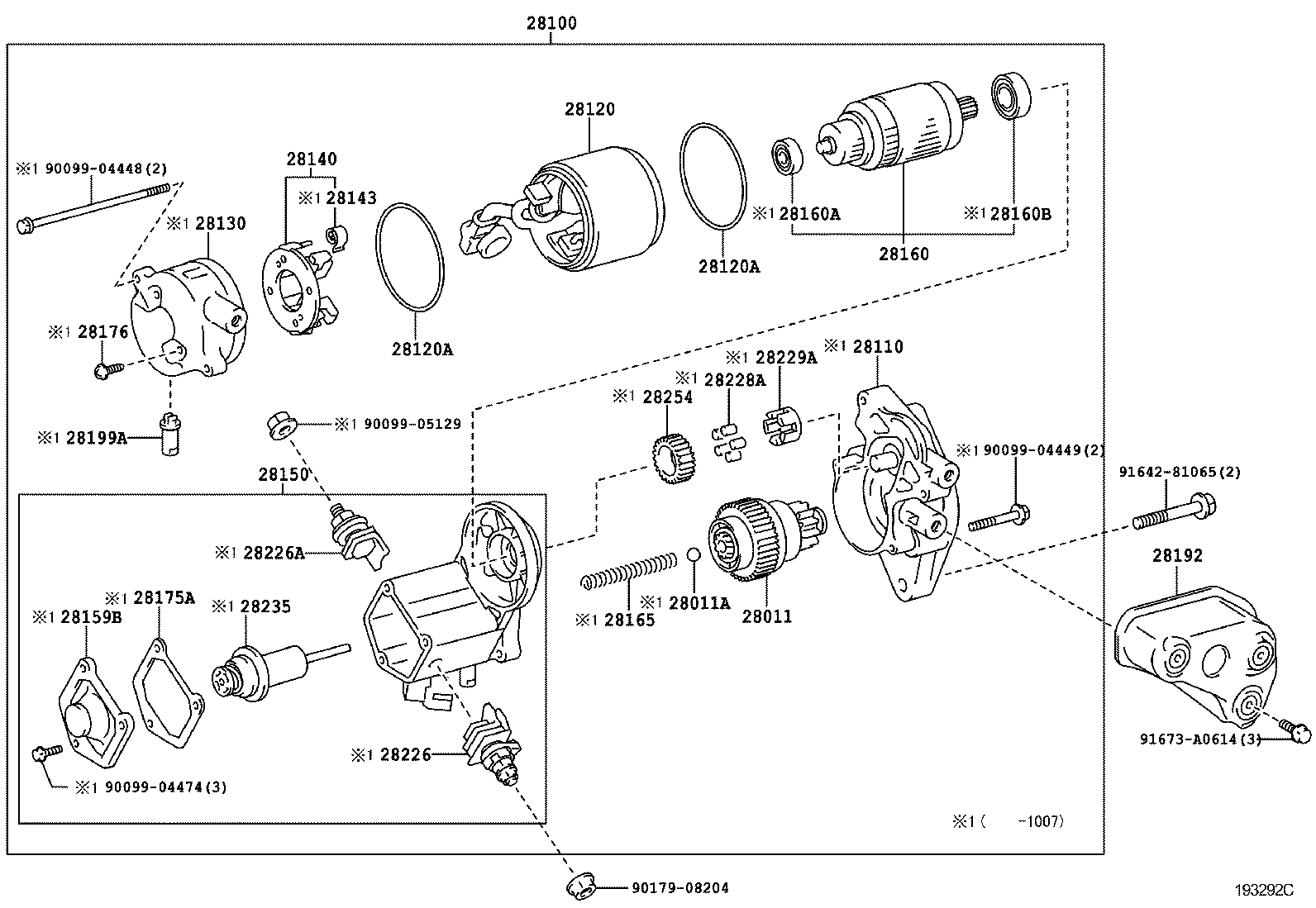 28100-31141 Starter Assy Toyota | YoshiParts