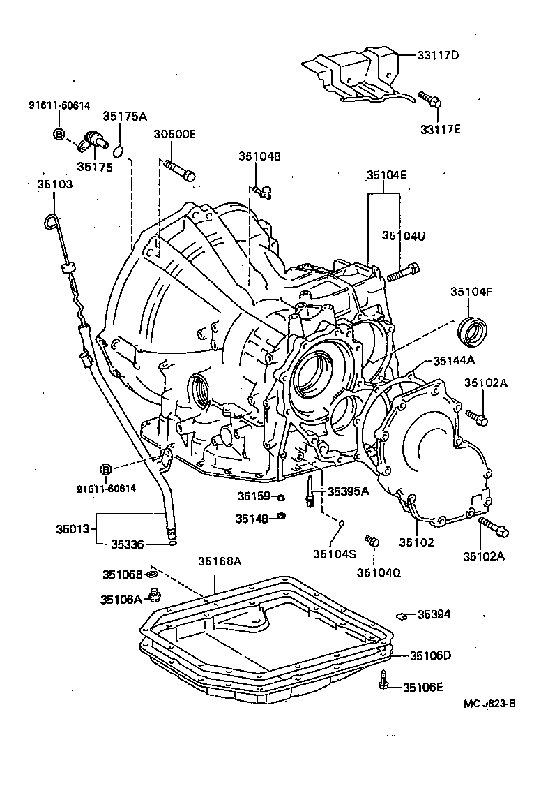 Transmission Case & Oil Pan