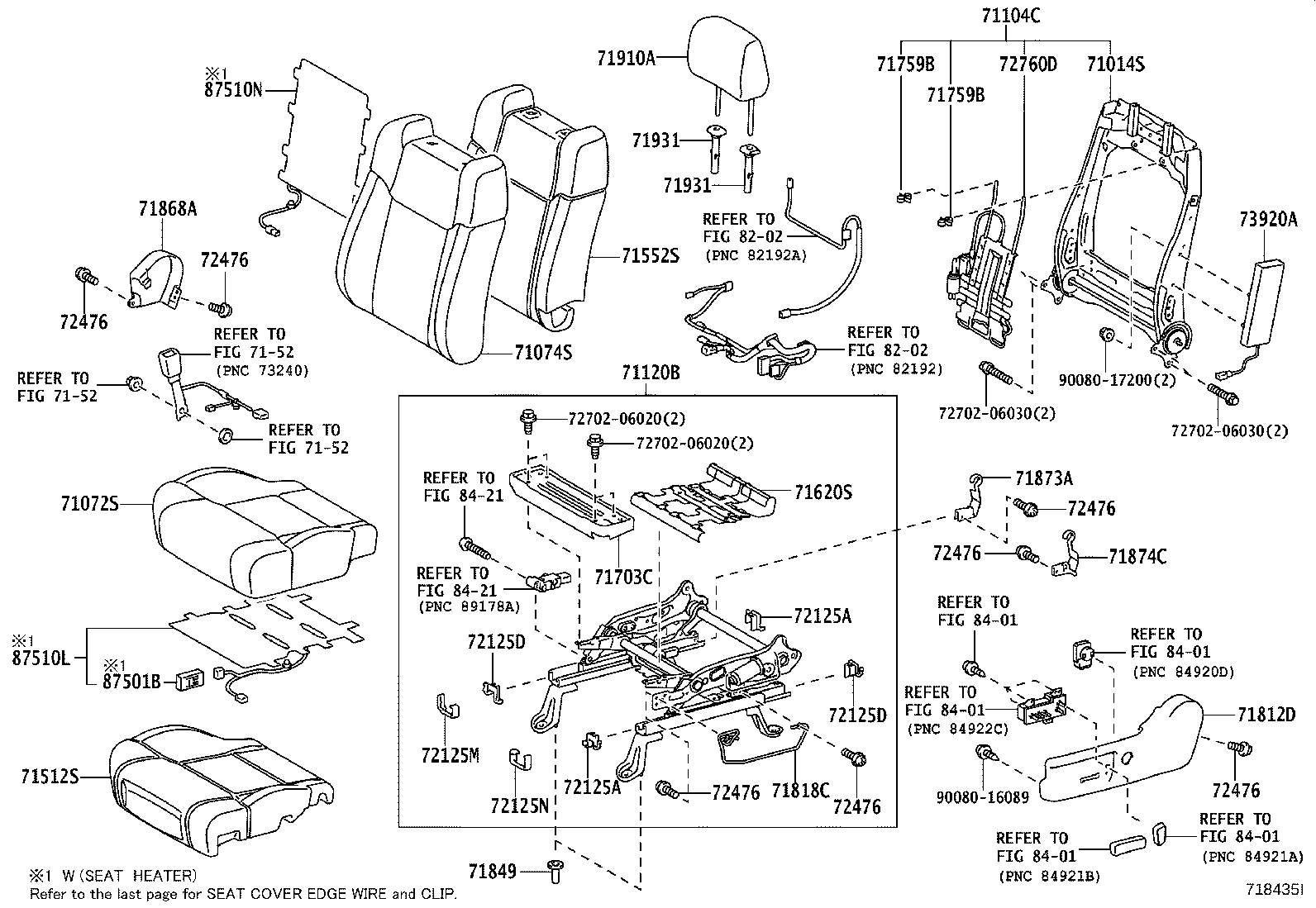 Asiento y pista del asiento