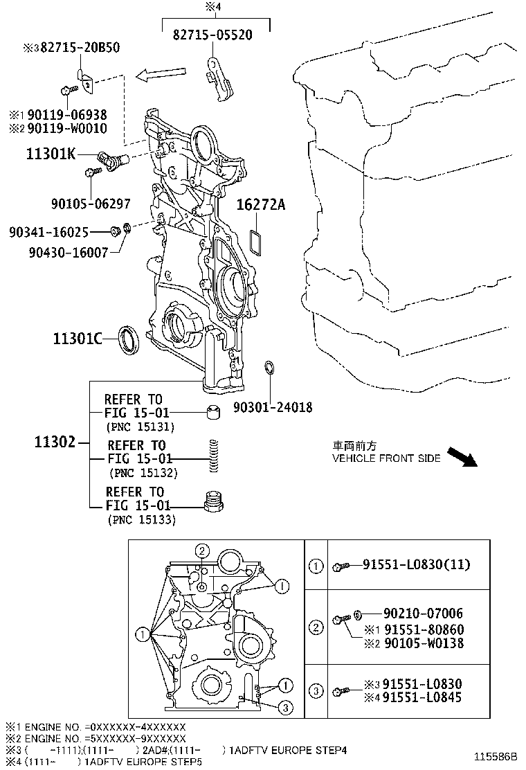 Timing Gear Cover & Rear End Plate