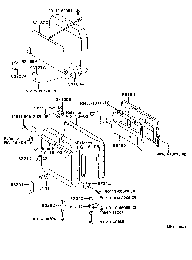 Radiator Support Wind Guide