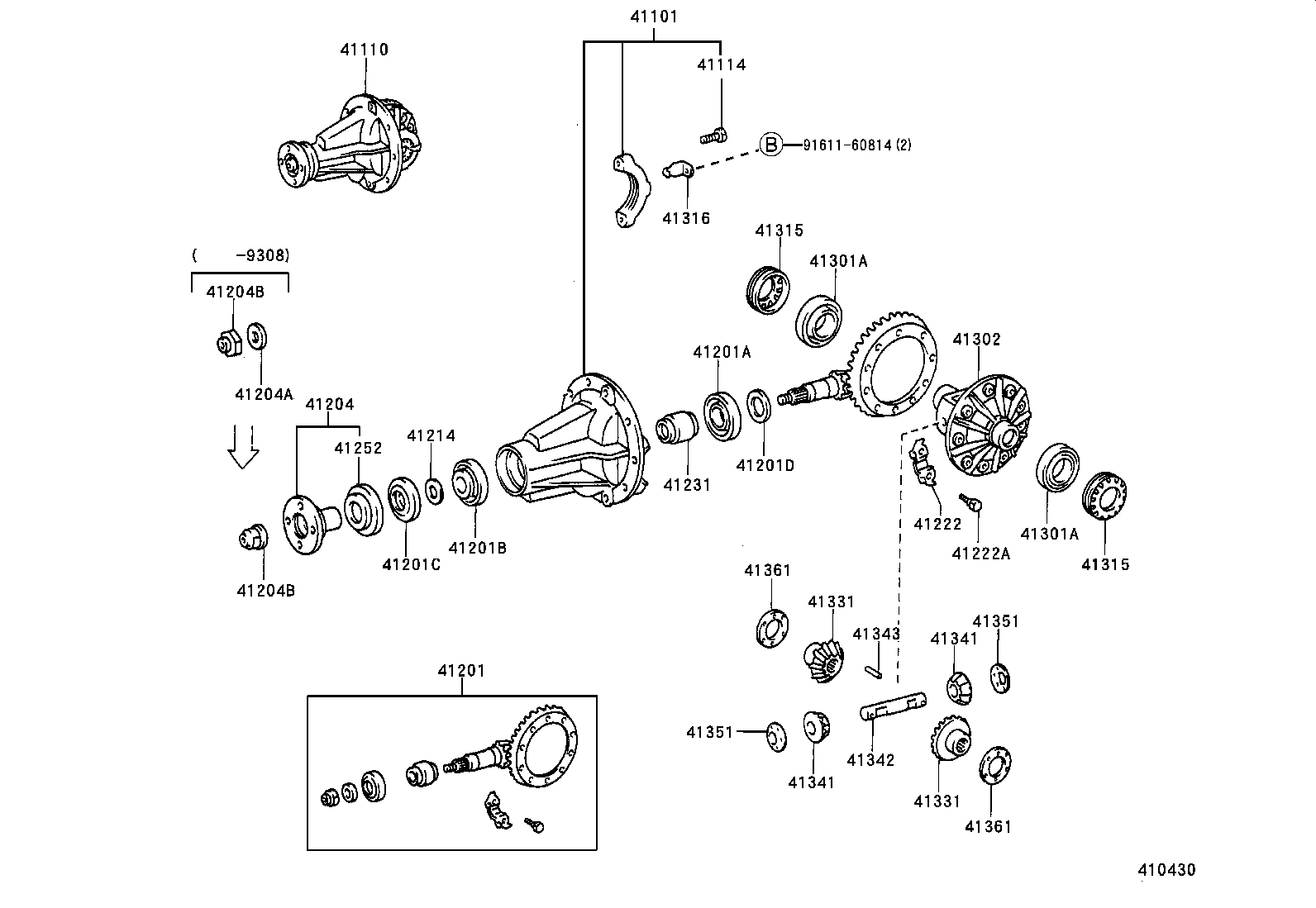 Rear Axle Housing Differential