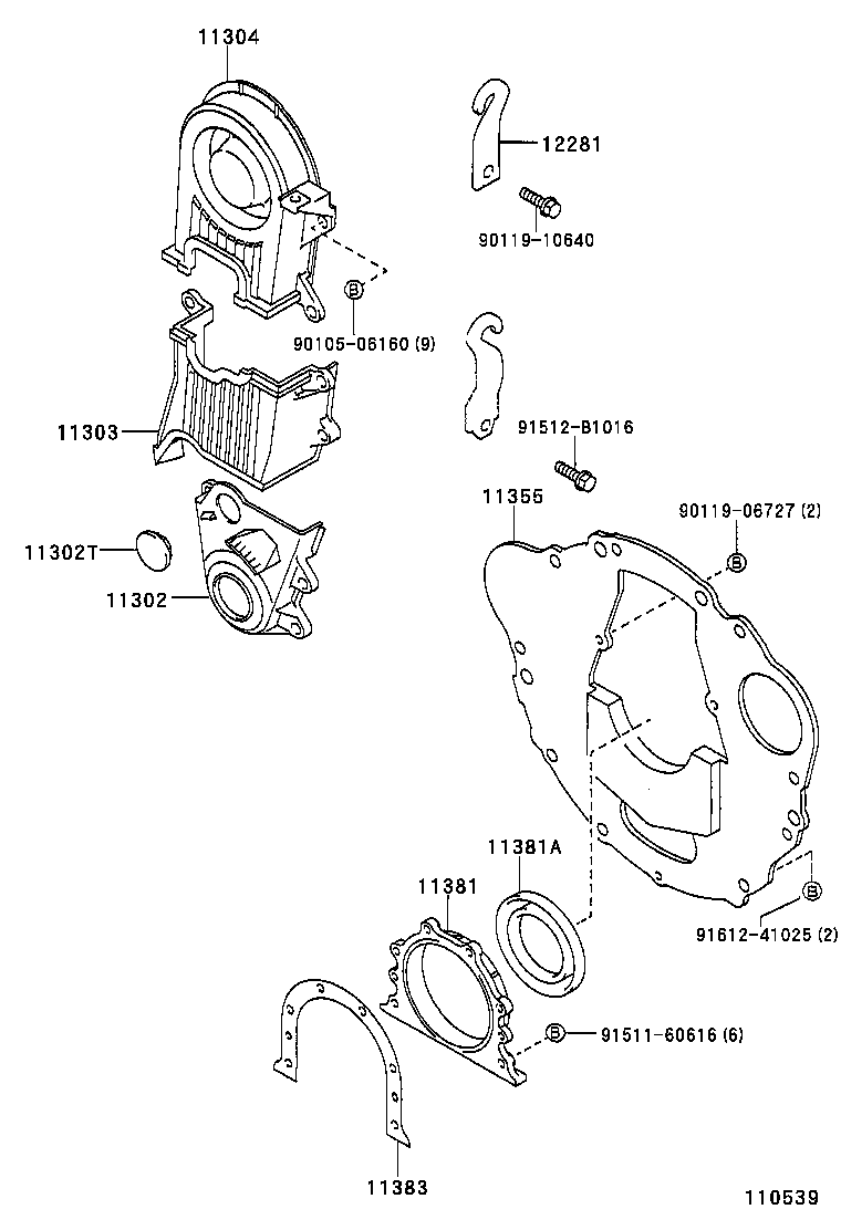 Timing Gear Cover & Rear End Plate