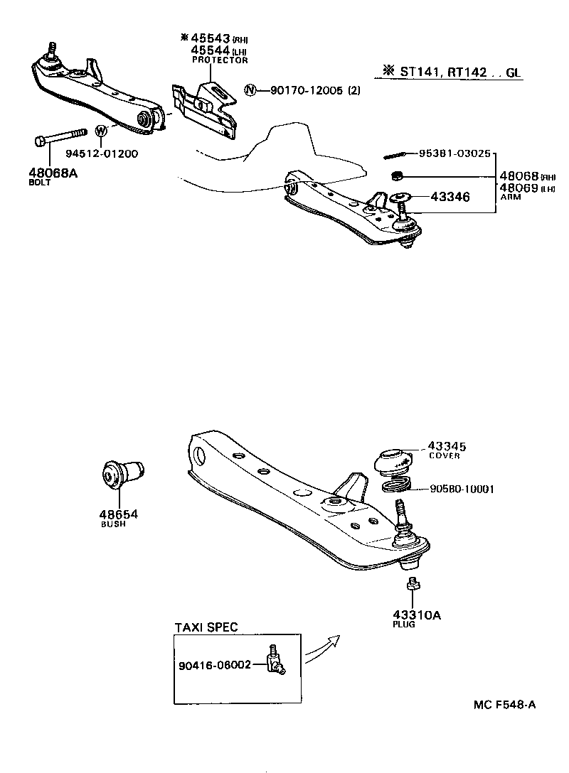 Front Axle Arm Steering Knuckle