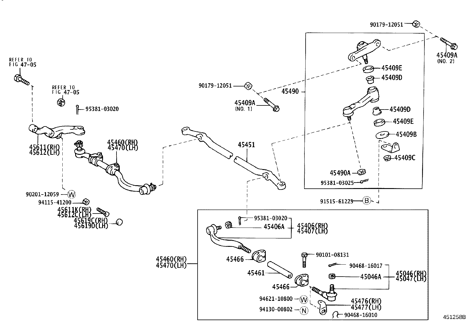 Enlace del mecanismo de dirección