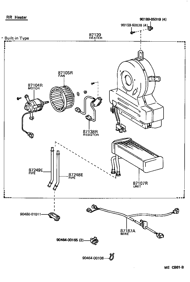 Heating Air Conditioning Heater Unit Blower