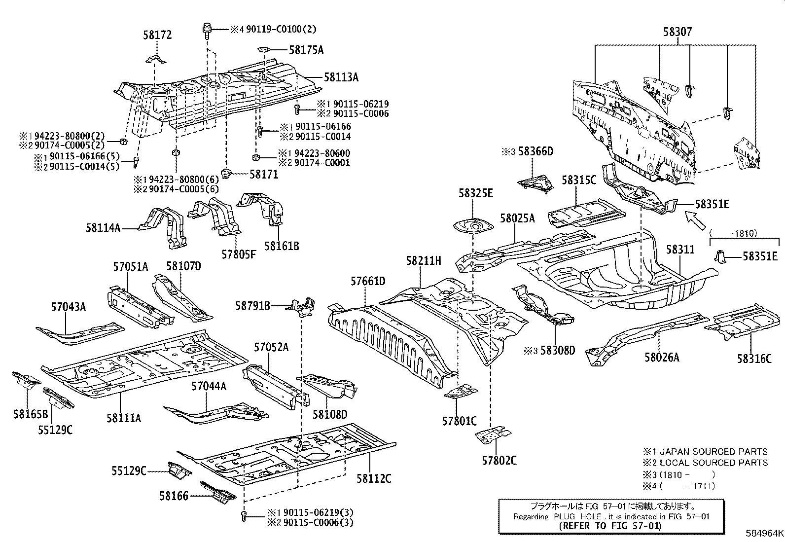 Floor Pan & Lower Back Panel