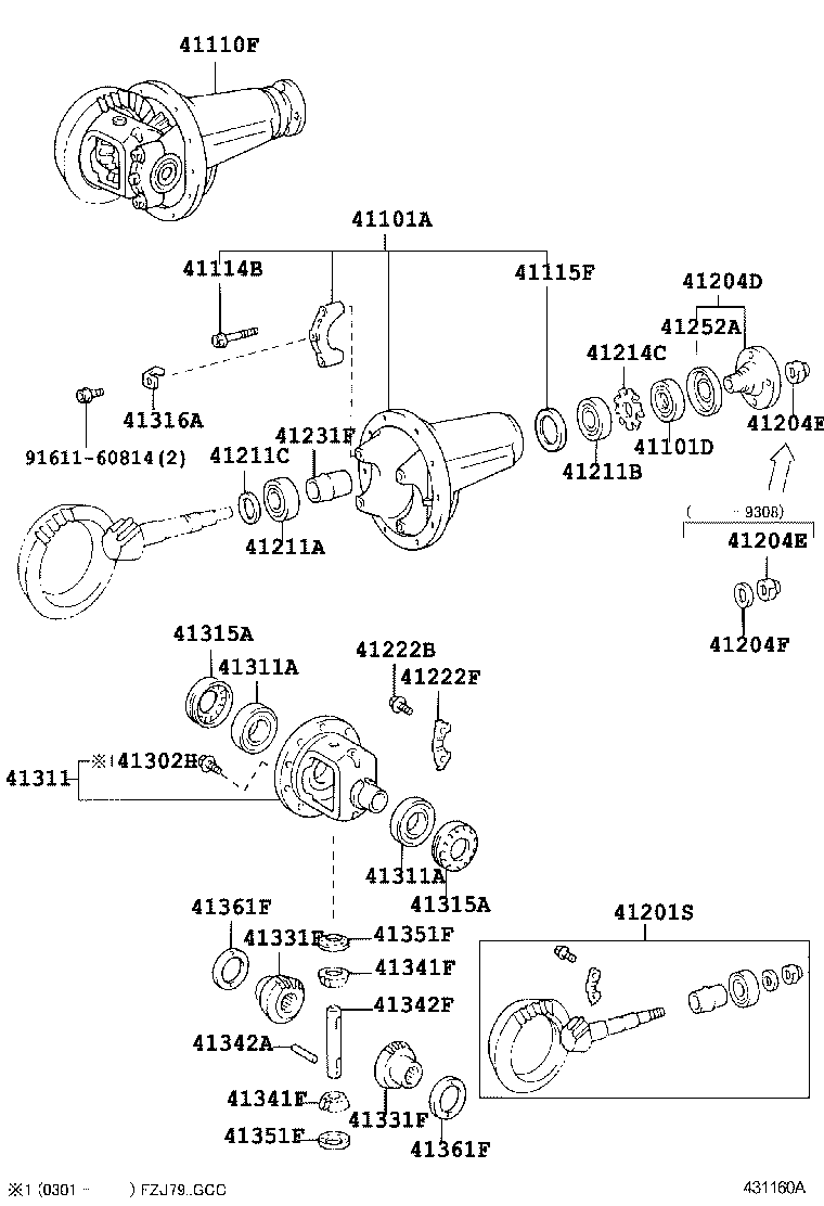 Front Axle Housing & Differential