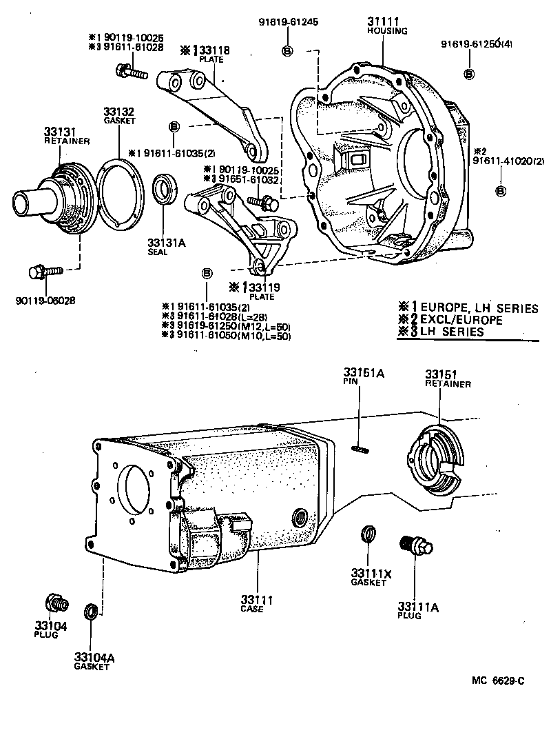 Clutch Housing + Transmission Case