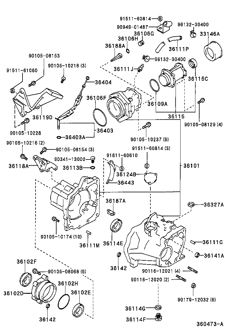 Transfer Case & Extension Housing