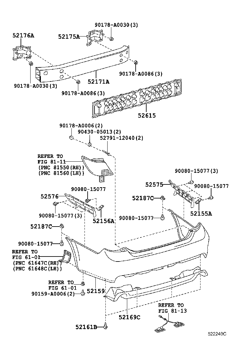 Rear Bumper & Bumper Stay