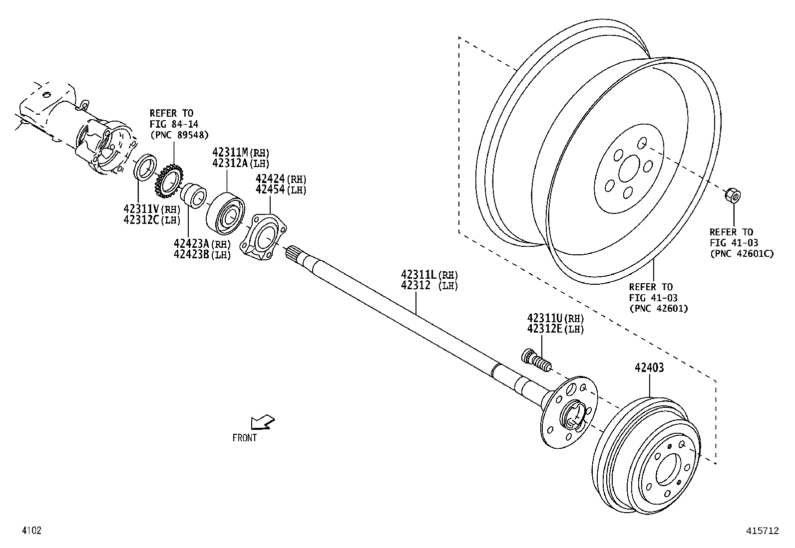 Rear Axle Shaft Hub