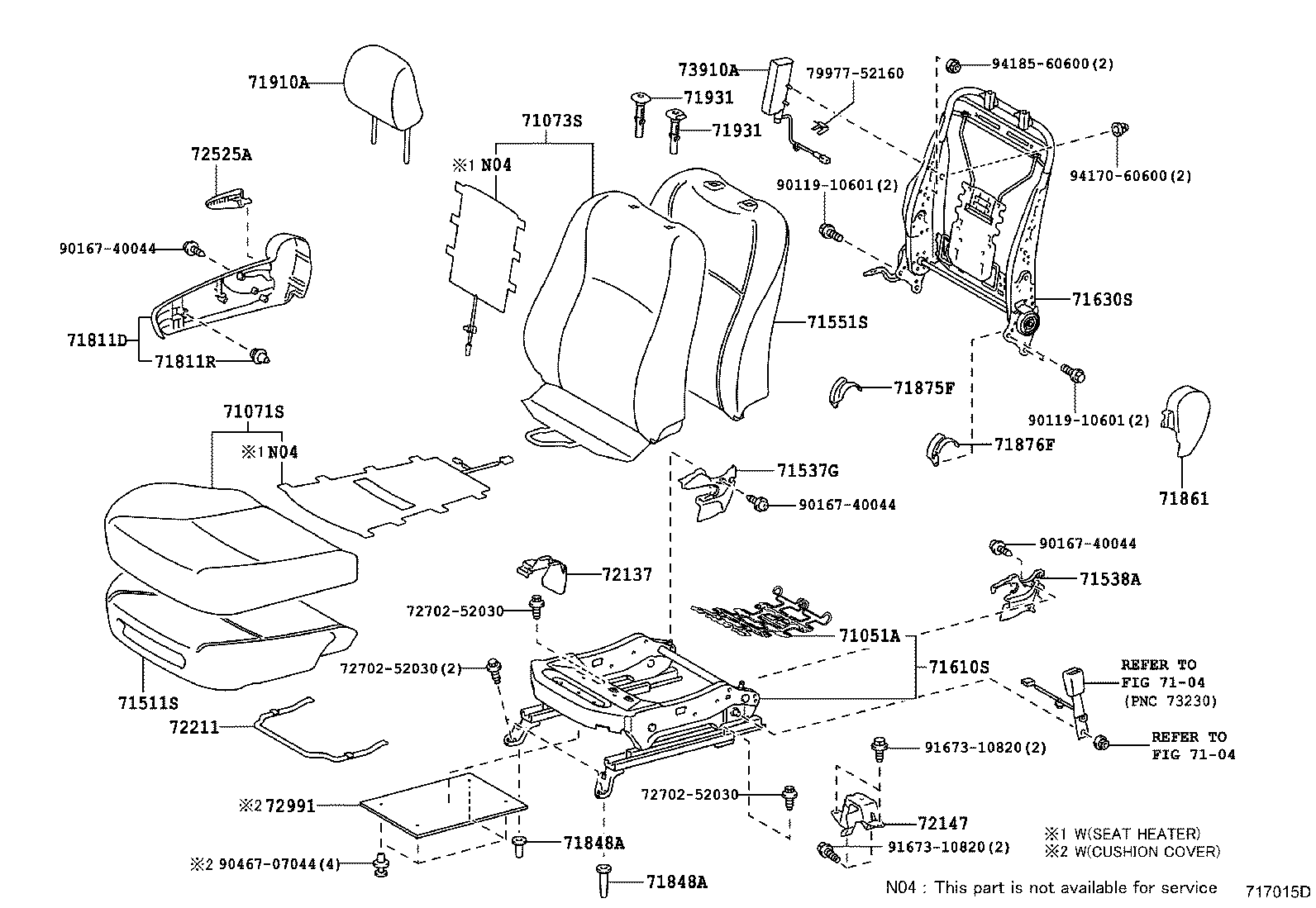 Asiento delantero y riel del asiento
