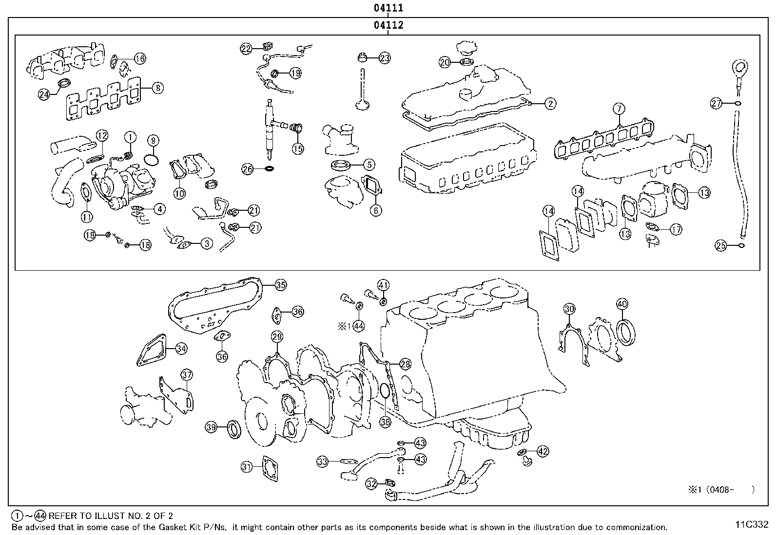 Engine Overhaul Gasket Kit