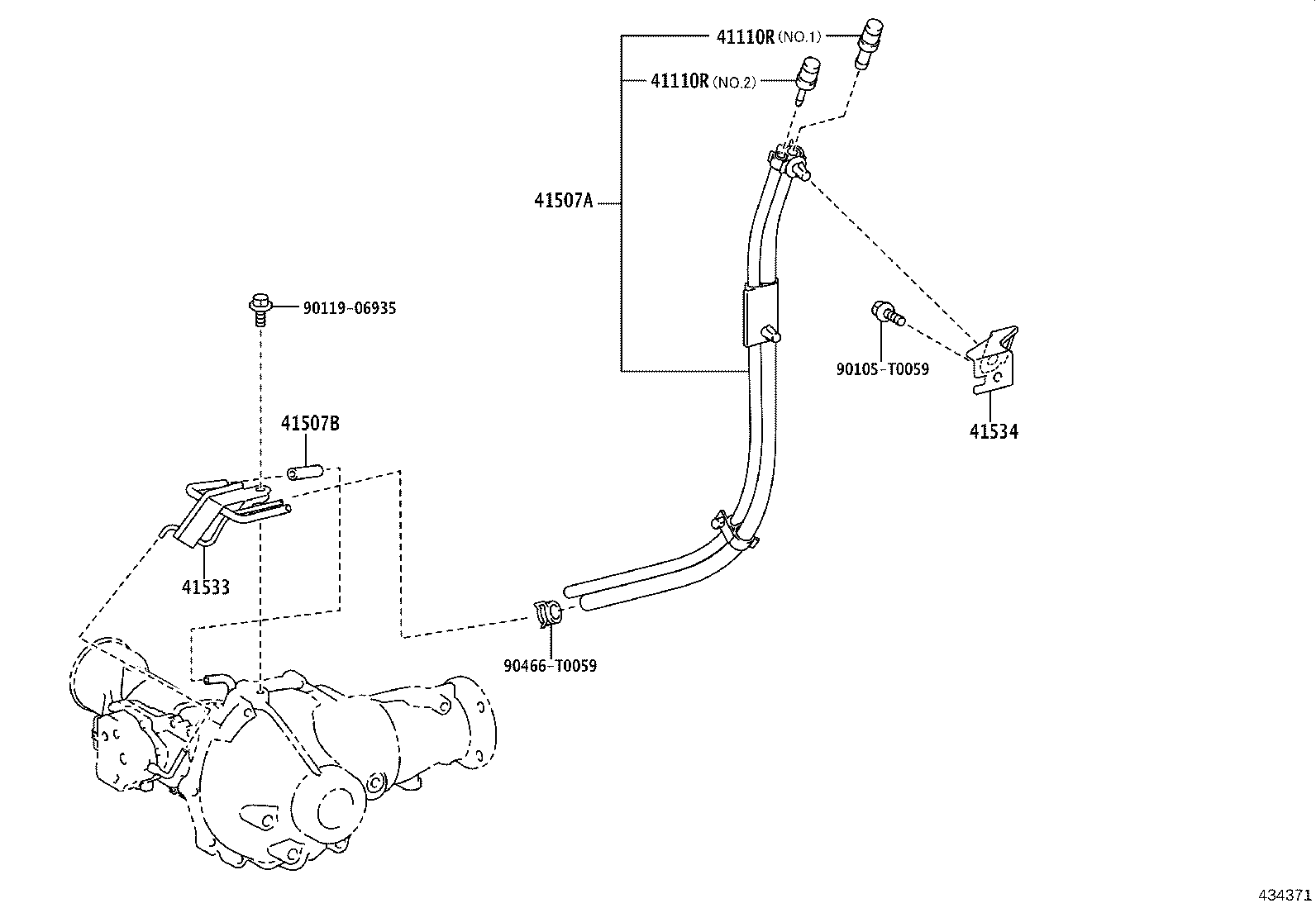 Front Axle Housing & Differential