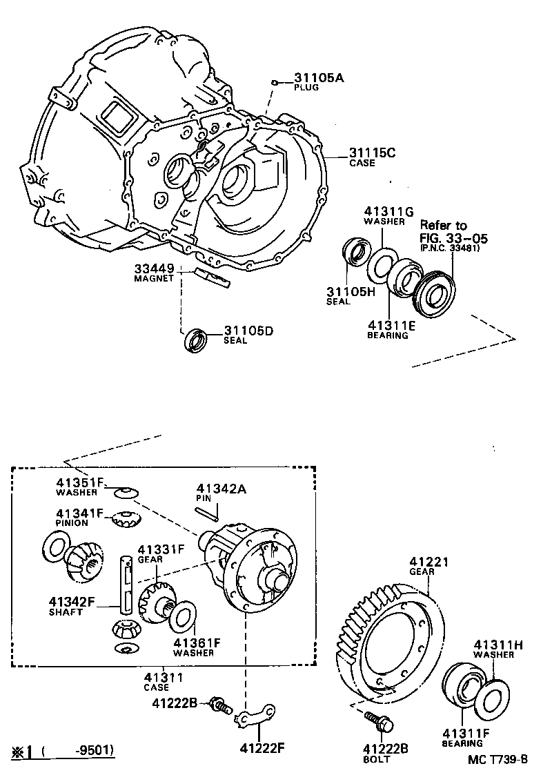 Front Axle Housing & Differential