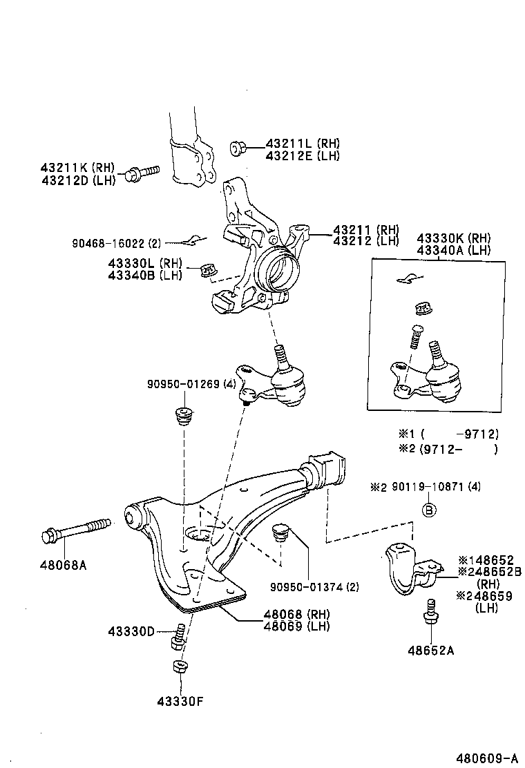 Front Axle Arm Steering Knuckle