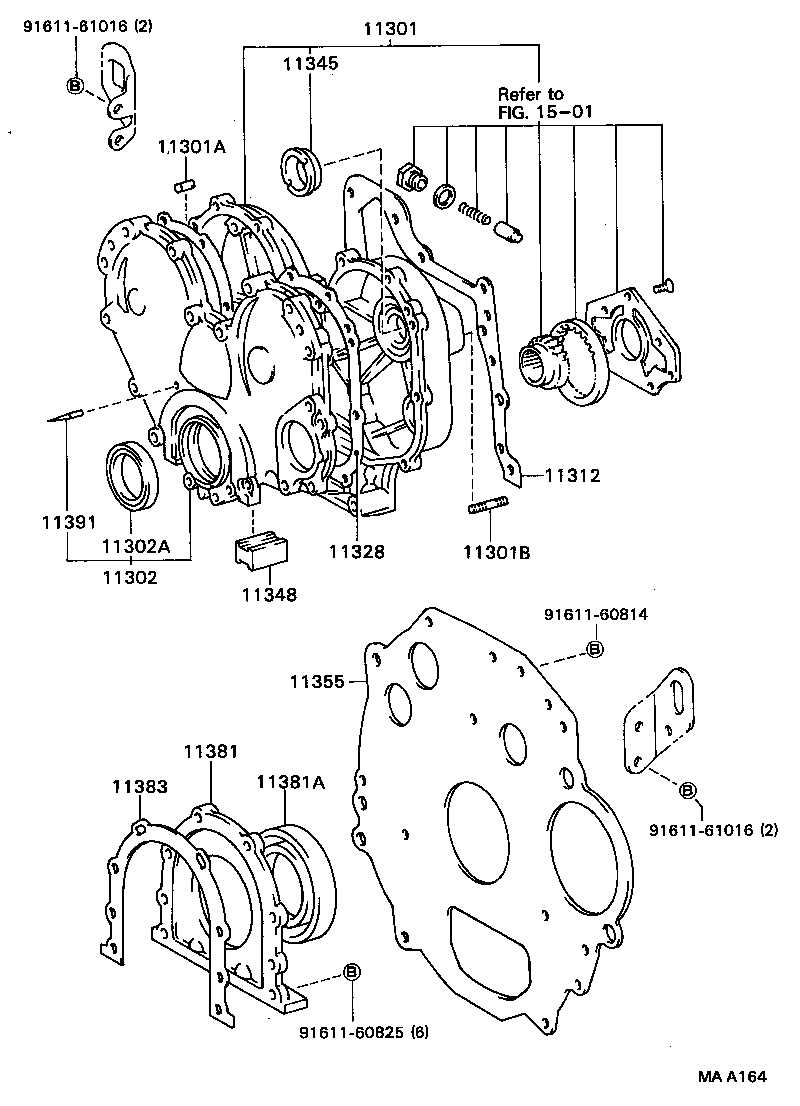 Timing Gear Cover & Rear End Plate