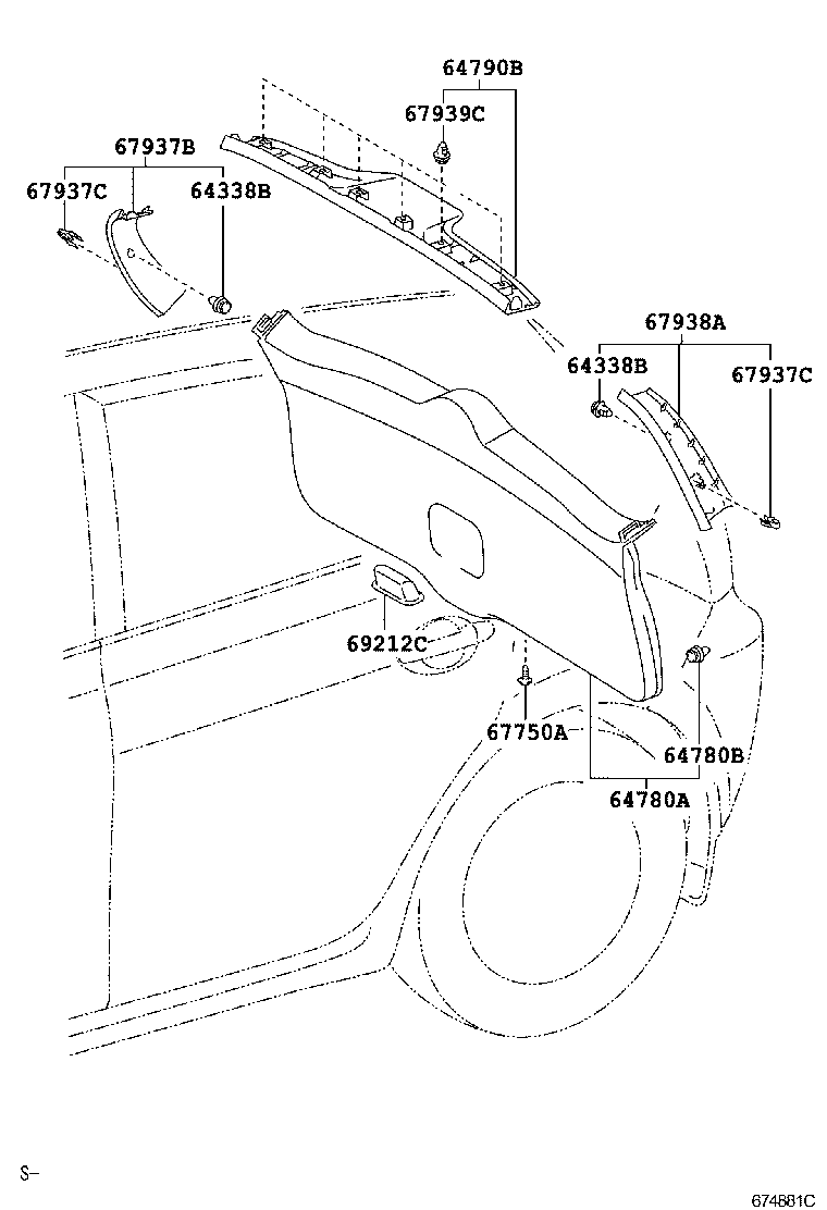 Back Door Panel Glass