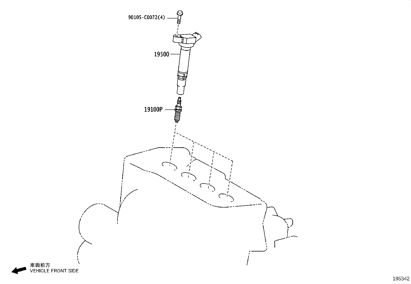 Ignition Coil Spark Plug Glow Plug