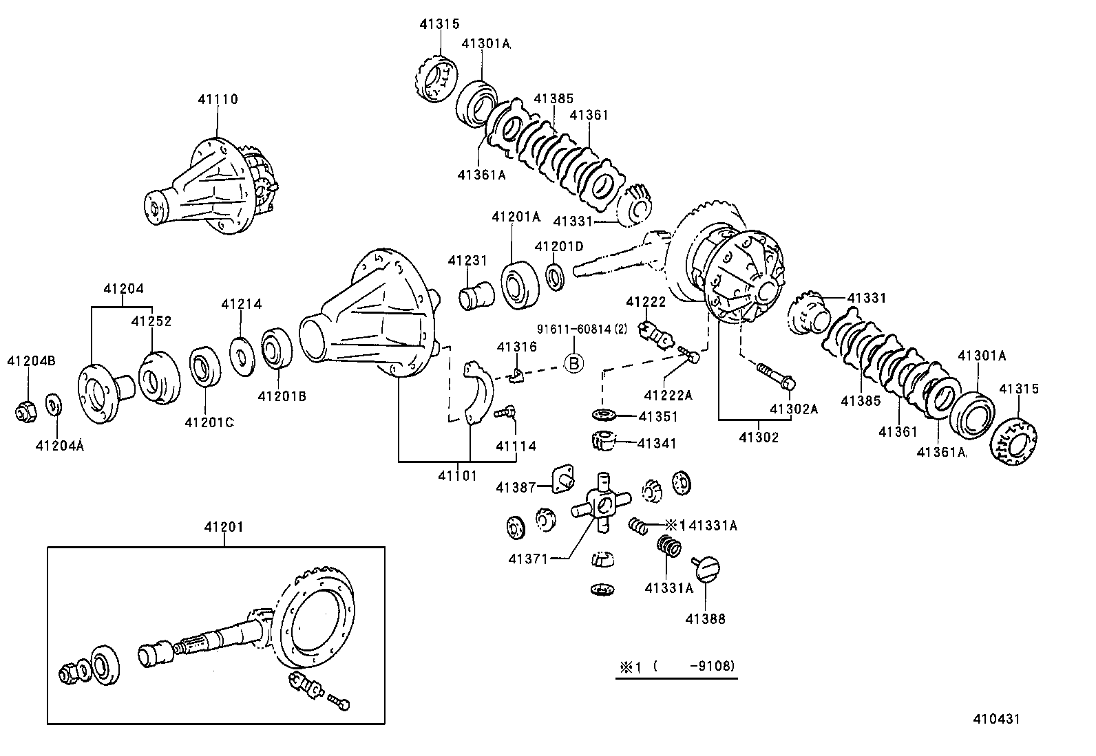 Rear Axle Housing Differential