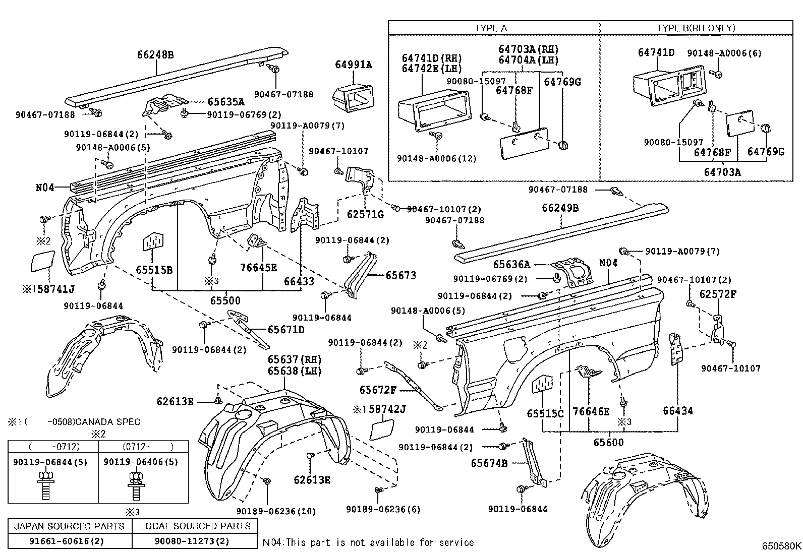 Rear Body Side Panel