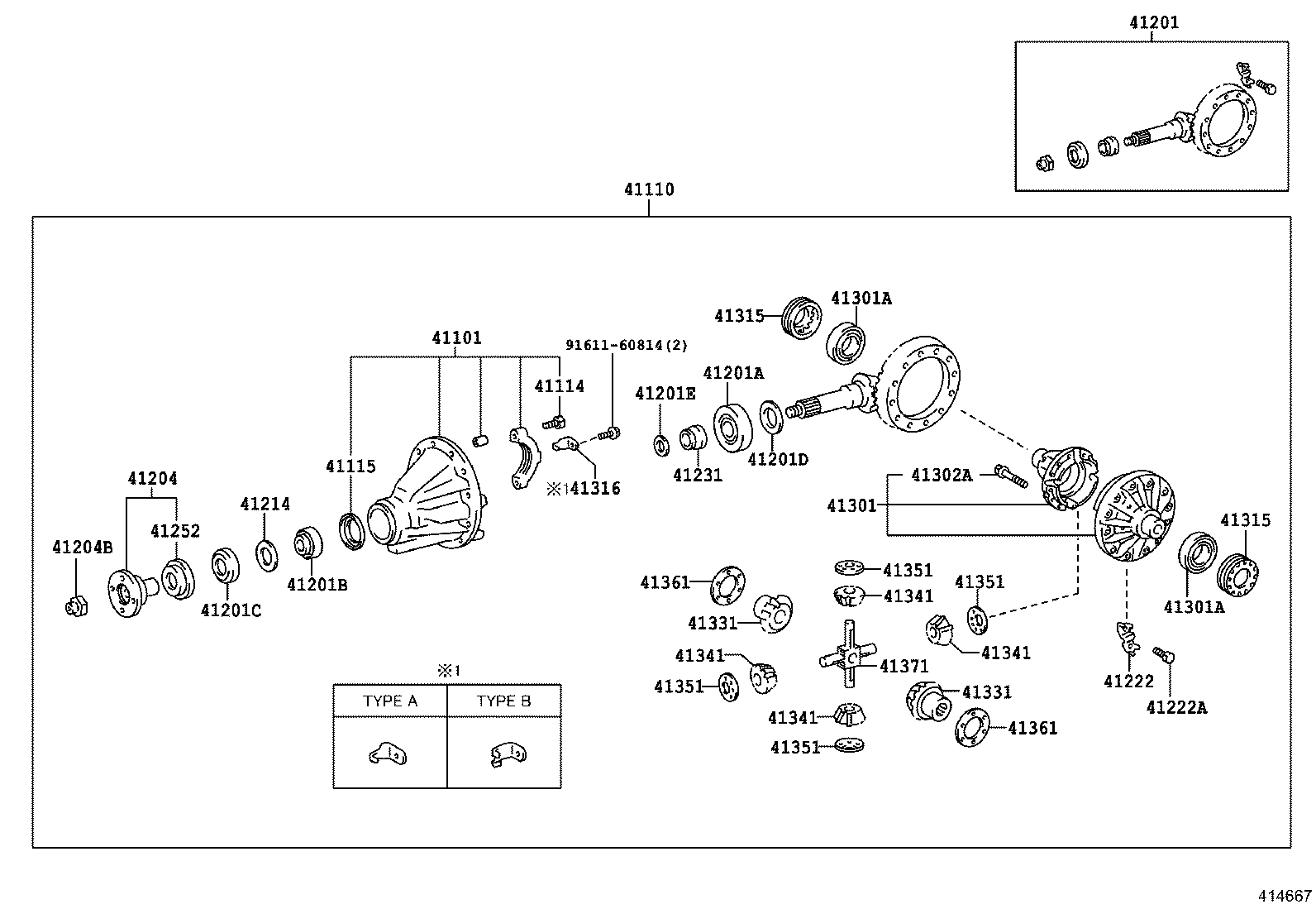 Rear Axle Housing Differential