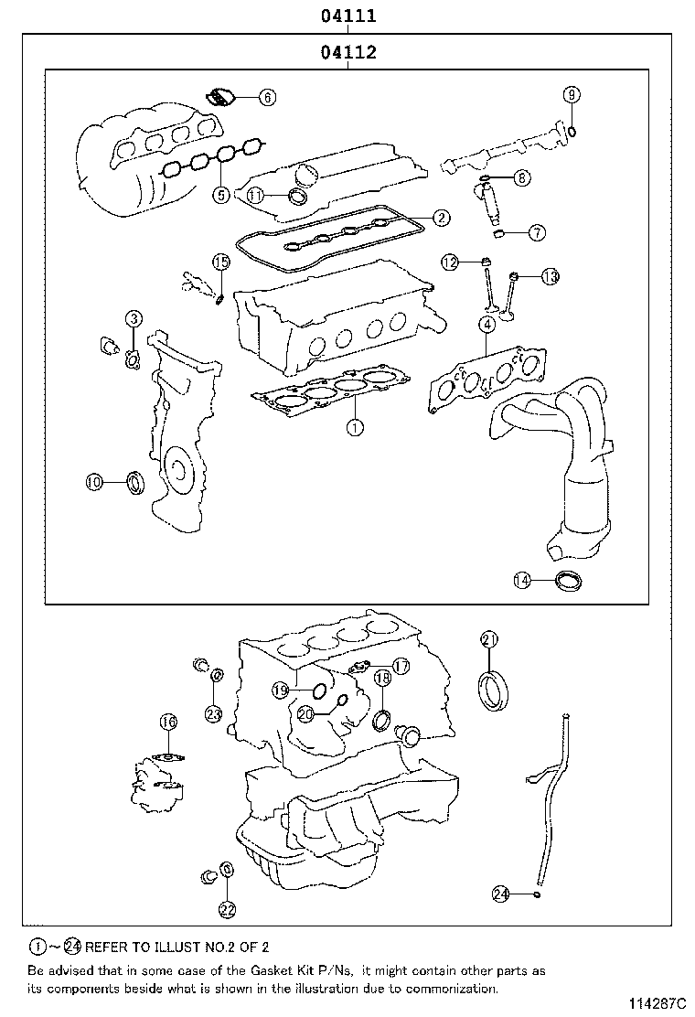 Engine Overhaul Gasket Kit